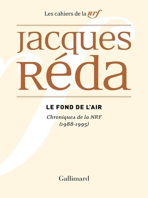 cover image of Le fond de l'air